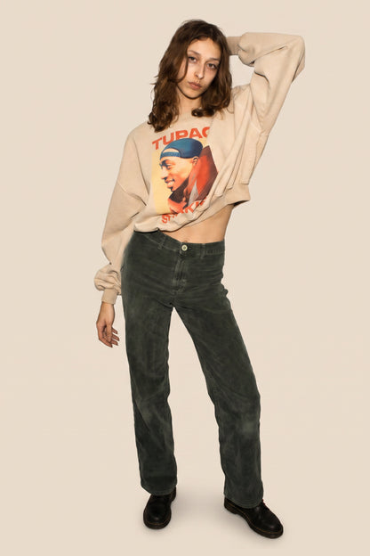 Tupac Shakur Womens Crewneck Sweatshirt Officially Licensed