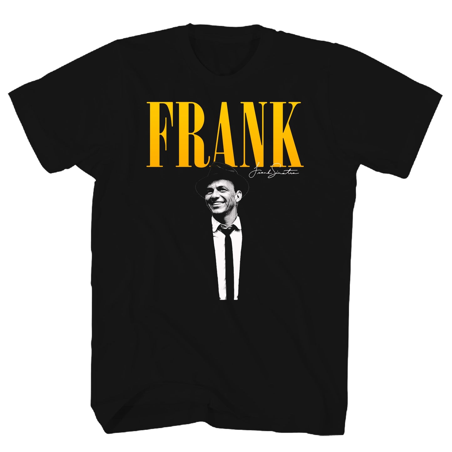 Frank Sinatra Signature Mens T Shirt Black