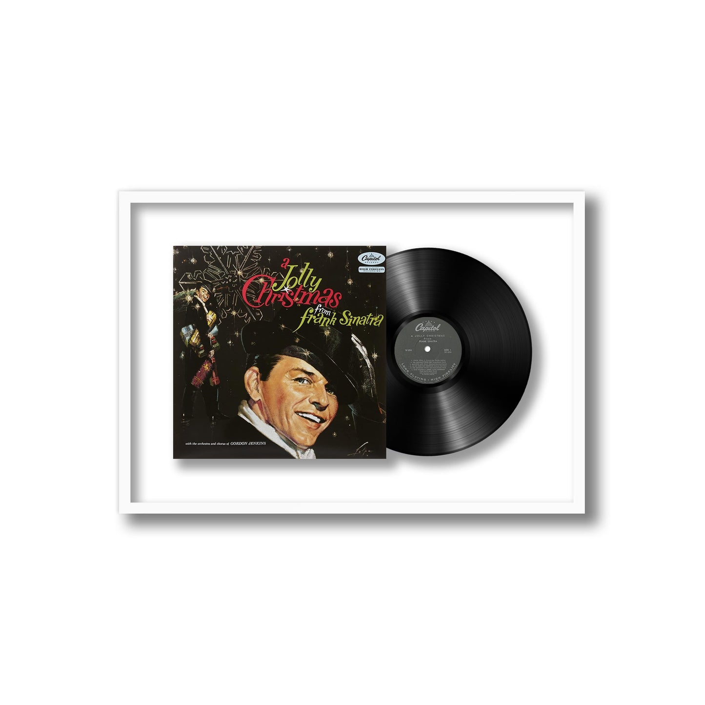 Frank Sinatra A Jolly Christmas From Frank Sinatra Framed Vinyl Record