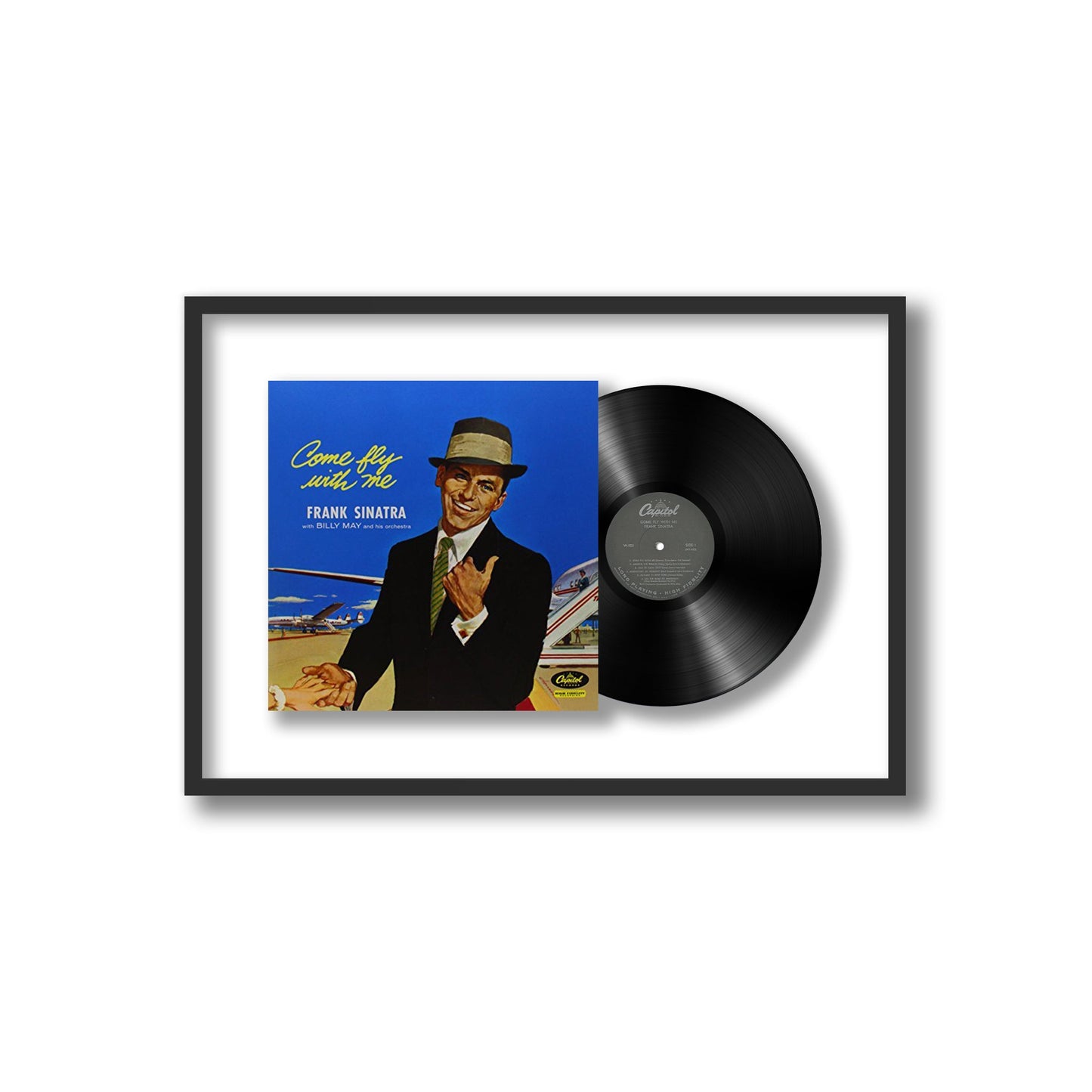 Frank Sinatra Come Fly With Me Framed Vinyl Record