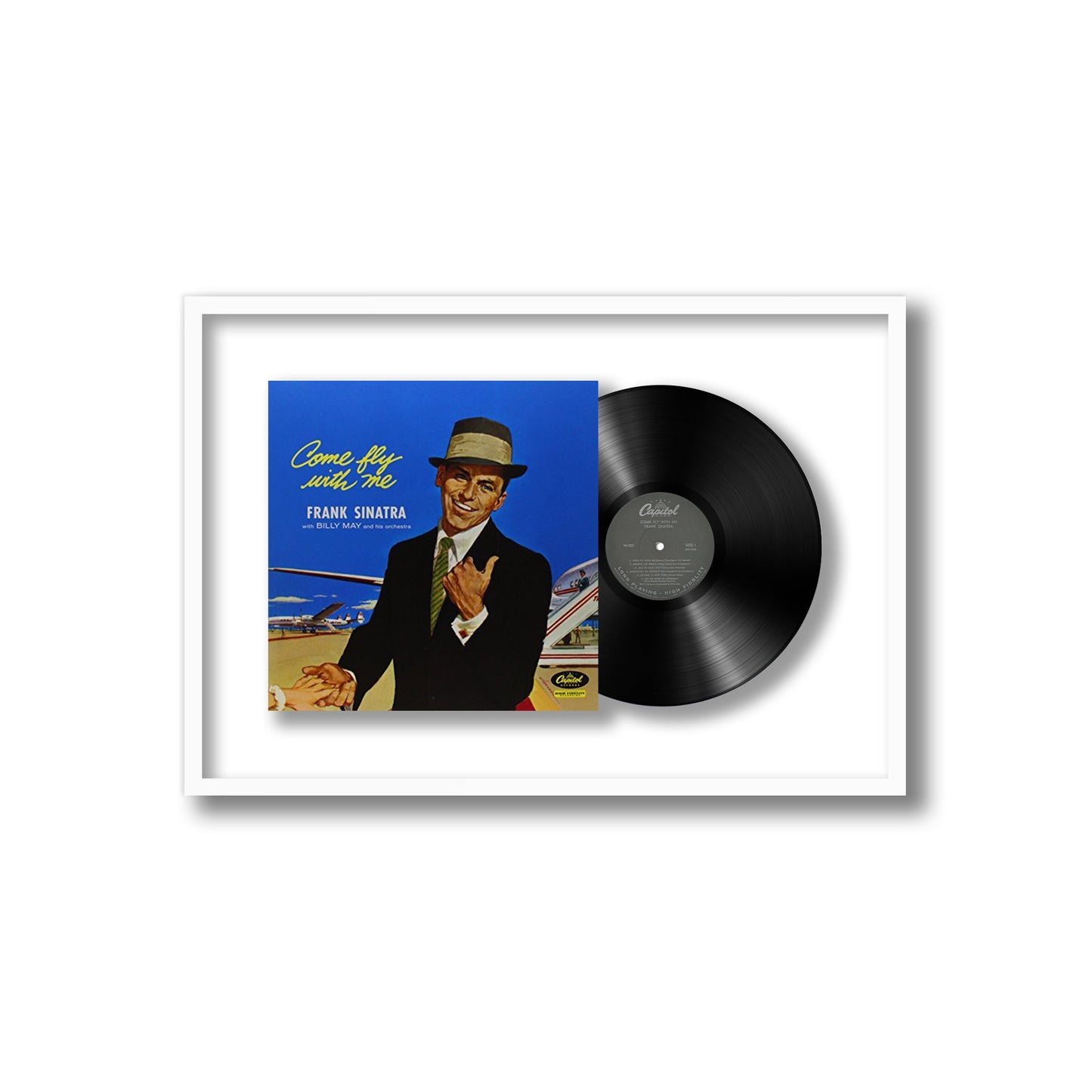 Frank Sinatra Come Fly With Me Framed Vinyl Record