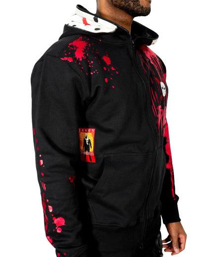 Friday The 13th™ - Ski Mask Full Zip Black Mens Hoodie
