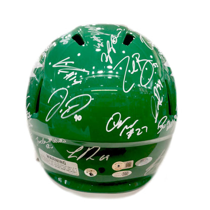 Philadelphia Eagles Team-Signed Kelly Green Alternate Full-Size Helmet - 28 Signatures