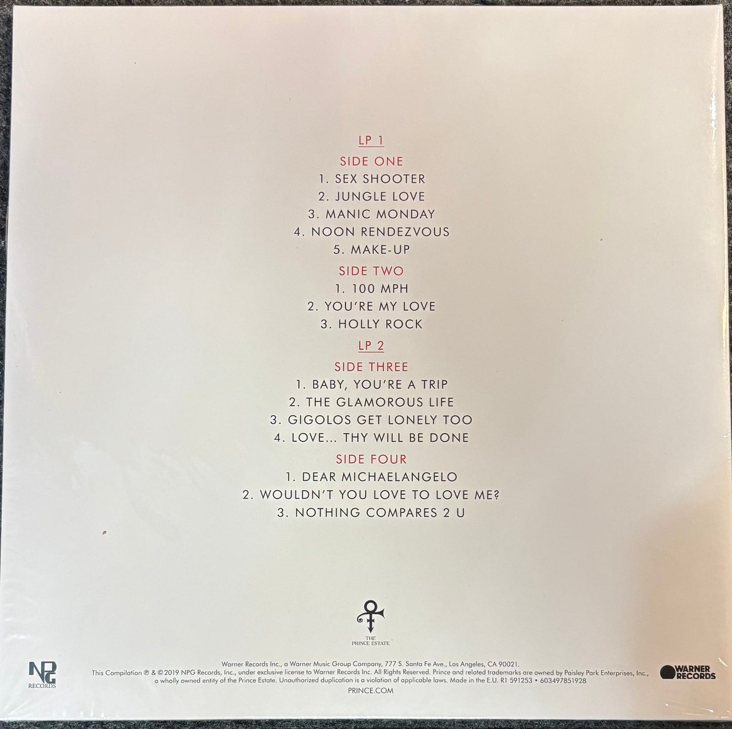 Prince ‎– Originals [180G] 2x Vinyl LP record