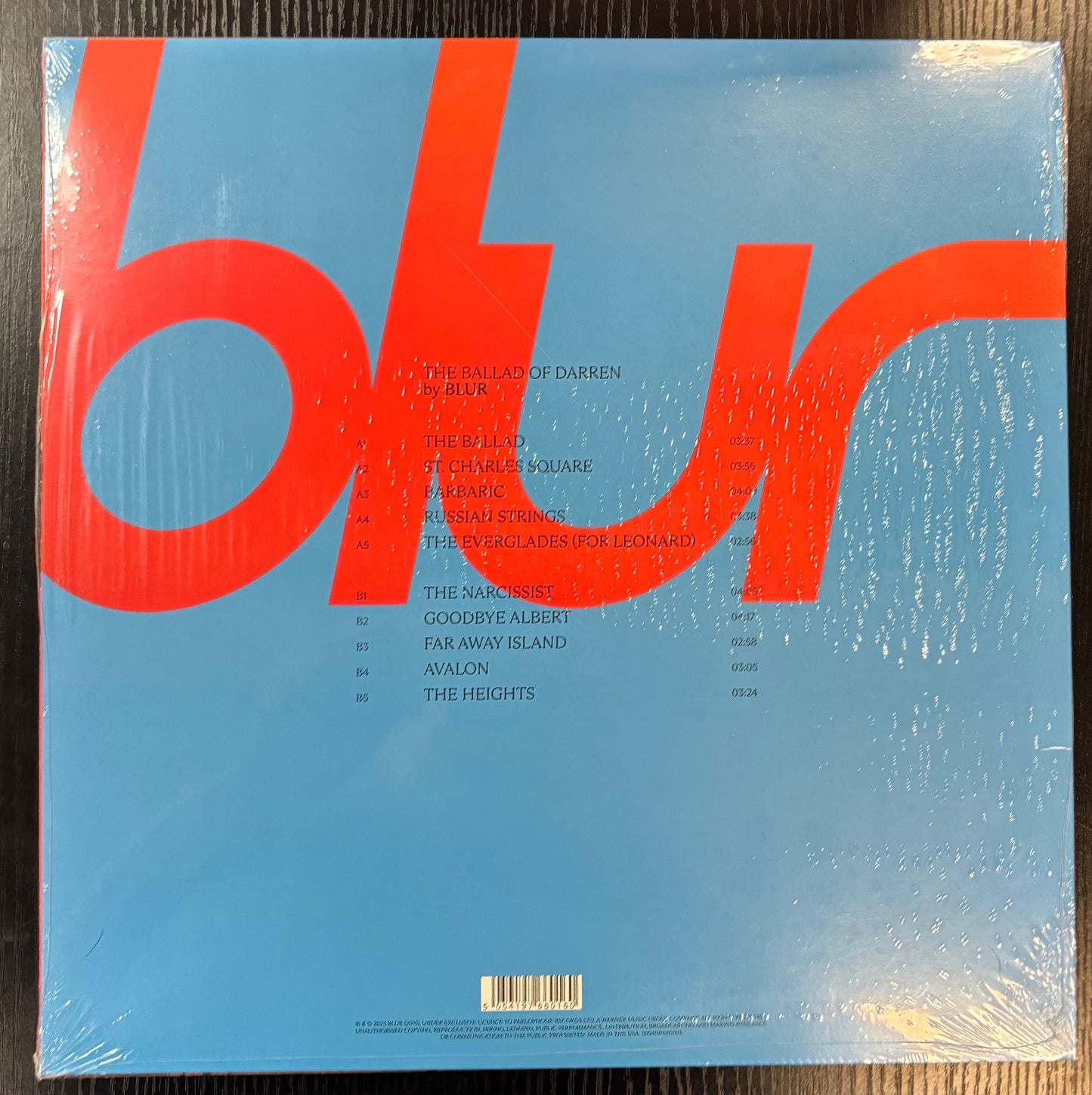 BLUR - THE BALLAD OF DARREN Vinyl LP Record