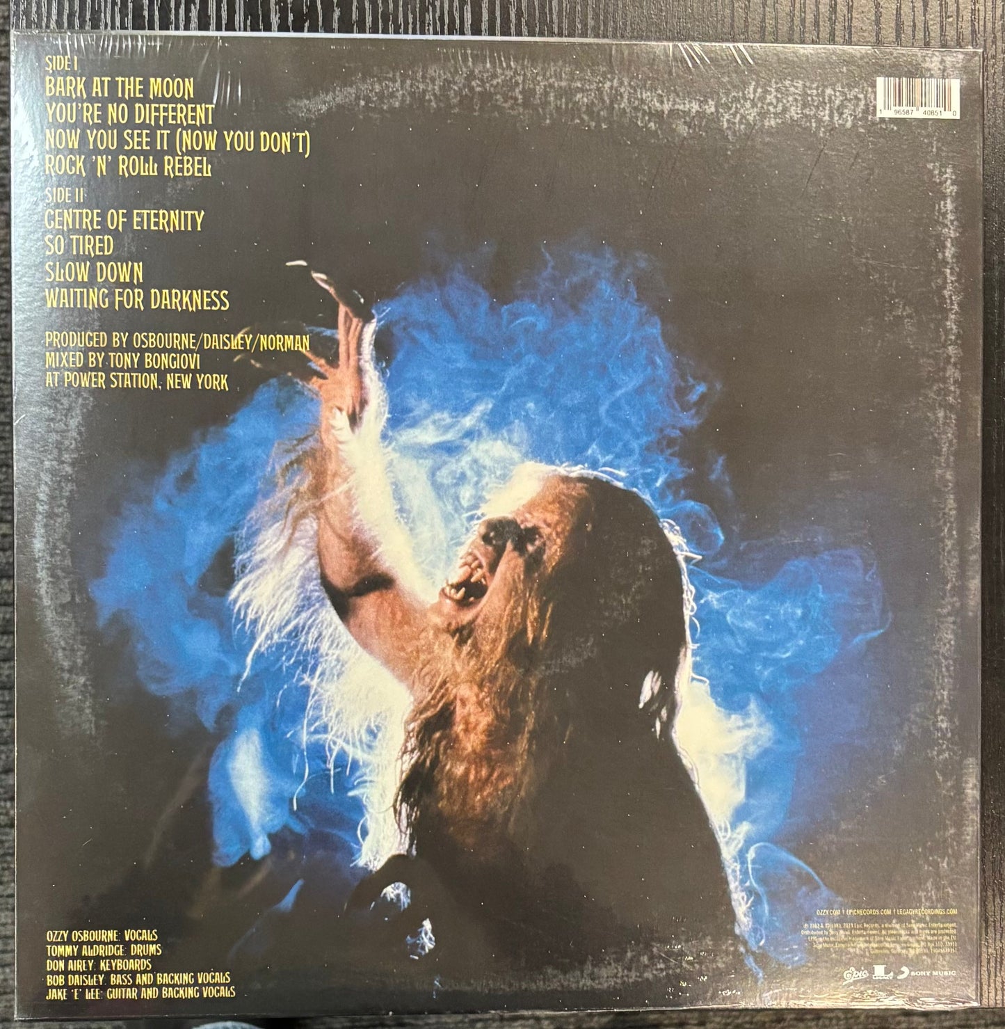 Ozzy Osbourne ‎– Bark At The Moon (Color Vinyl) LP Record