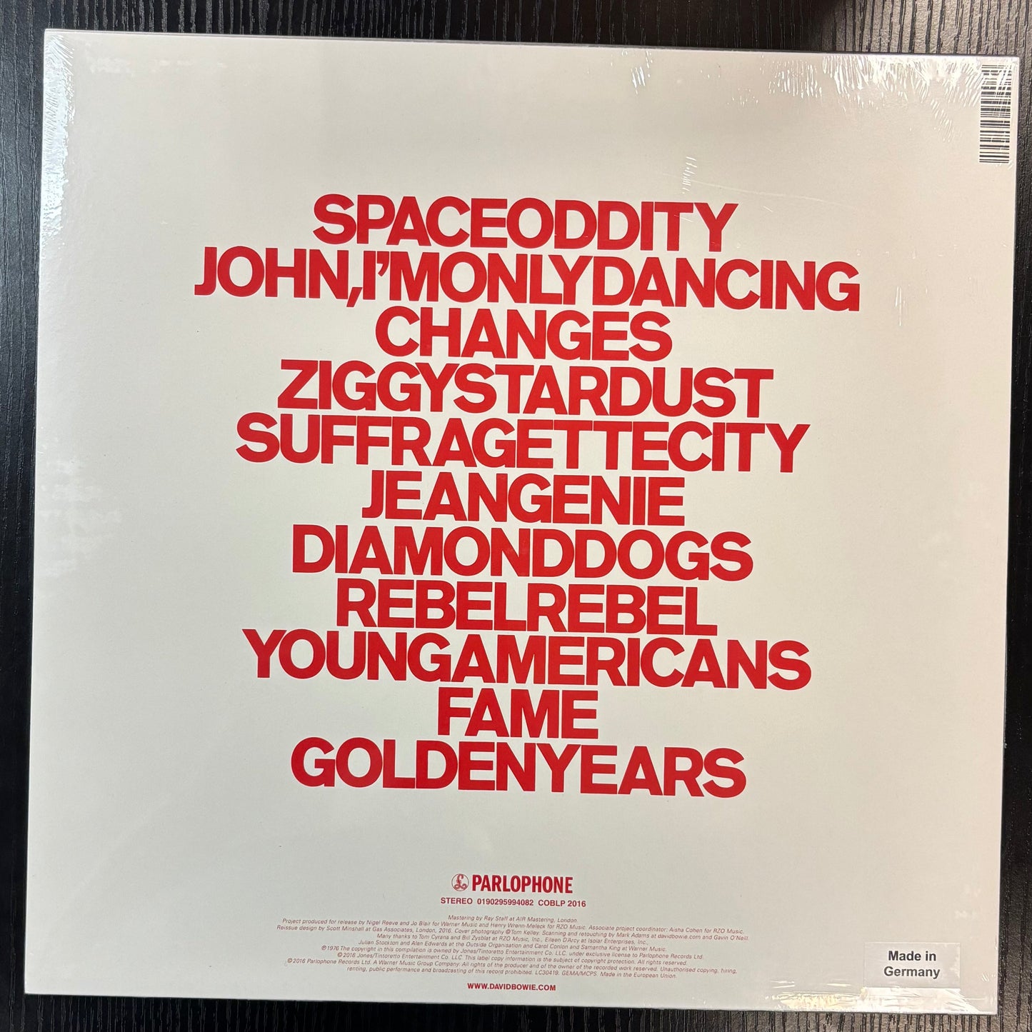 BOWIE, DAVID – CHANGESONEBOWIE [180G] Vinyl LP Record