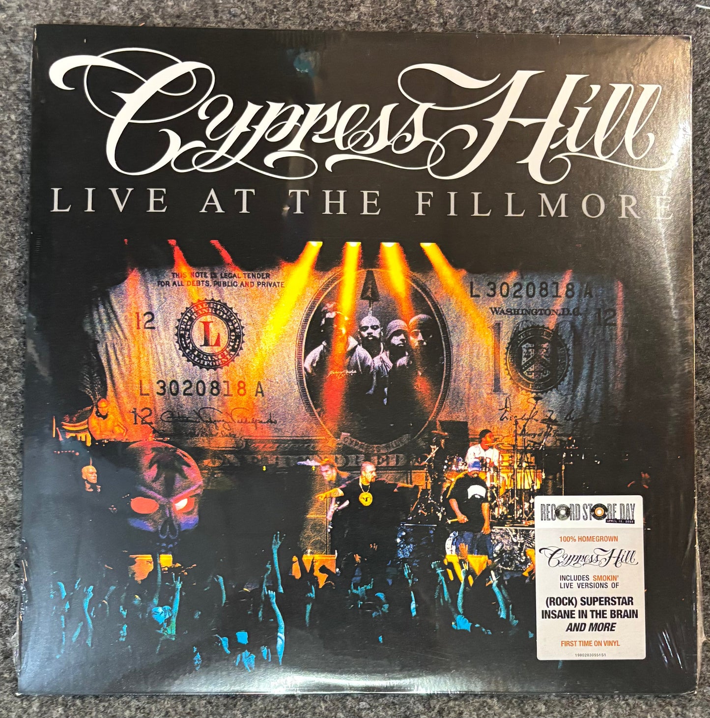 CYPRESS HILL - LIVE AT THE FILLMORE 2x Vinyl LP Record