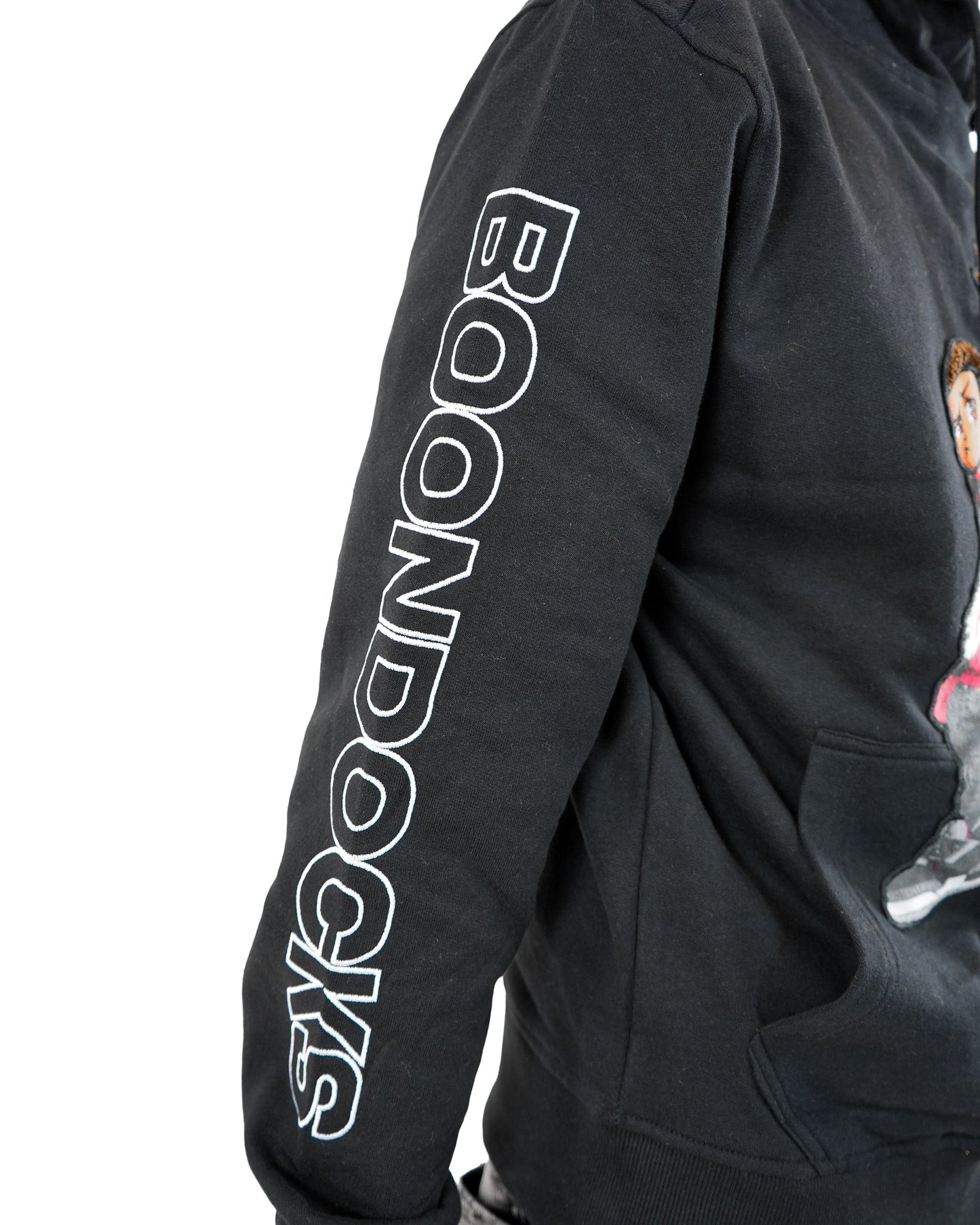 The Boondocks - Future Huey & Riley Black Knit Mens Hoodie