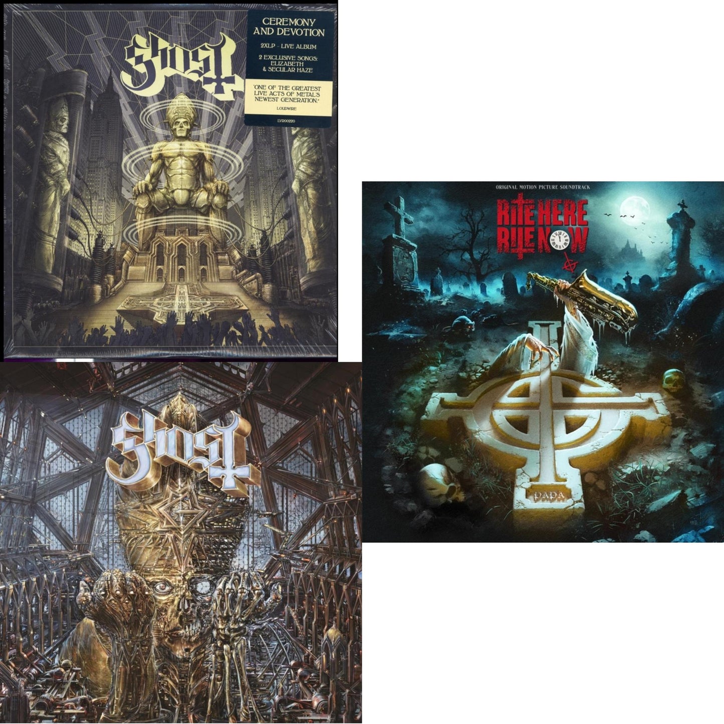 Ghost - Ceremony & Devotion (2LP) & Impera & Rite Here Rite Now (Ost) (2LP)