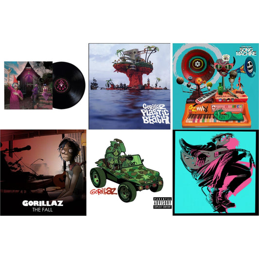 Gorillaz - Cracker Island & Plastic Beach (2LP) & Song Machine: Season One & Fall & Gorillaz & Now Now (180G/Dl Code)