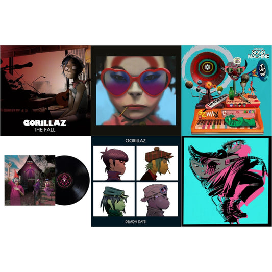 Gorillaz - Song Machine: Season One & Fall & Now Now (180G/Dl Code) & Humanz (X) (2LP/180G Vinyl) & Cracker Island & Demon Days (2LP)