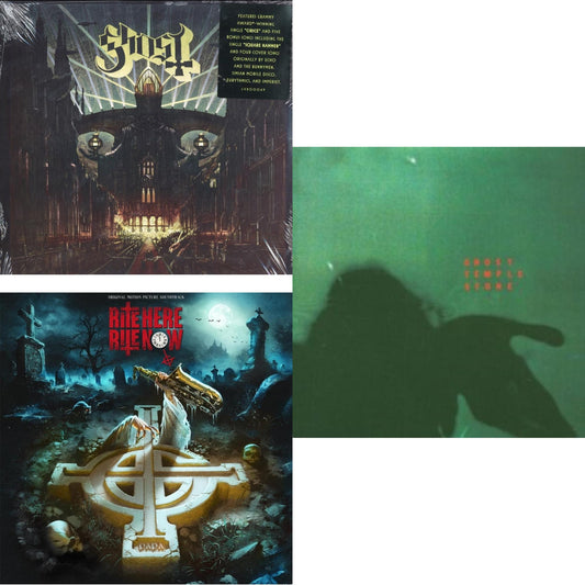 Ghost - Temple Stone (Clear Green LP Vinyl) & Meliora (Deluxe Edition) & Rite Here Rite Now (Ost) (2LP)