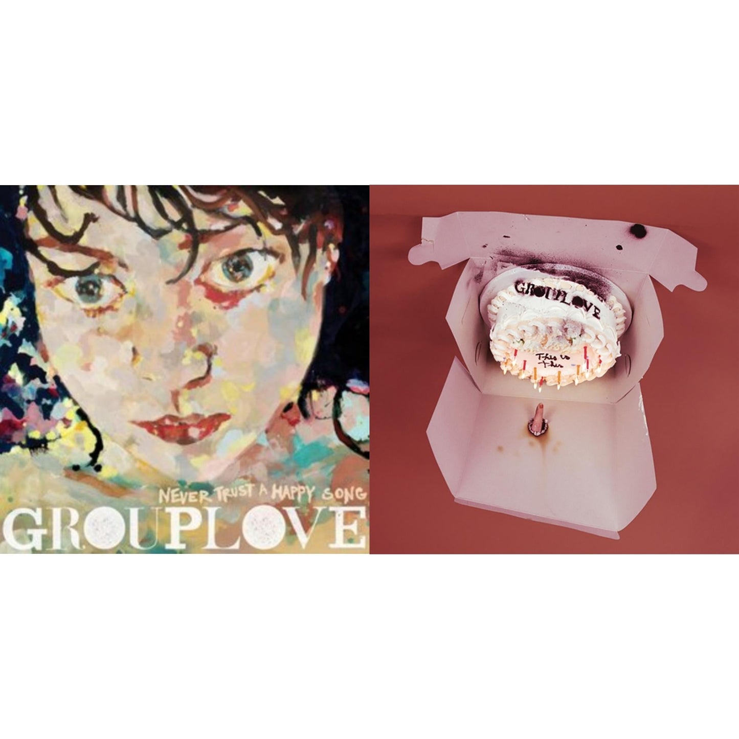 Grouplove - Never Trust A Happy Song (Green LP Vinyl) & This Is This