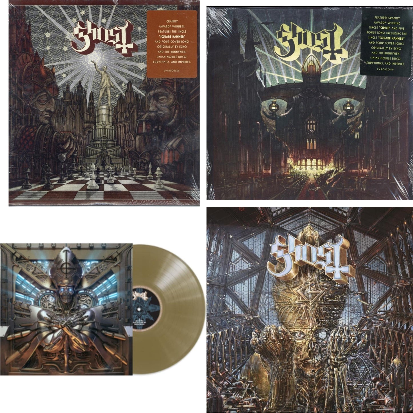 Ghost - Meliora (Deluxe Edition) & Popestar & Impera & Phantomime (Gold LP Vinyl)