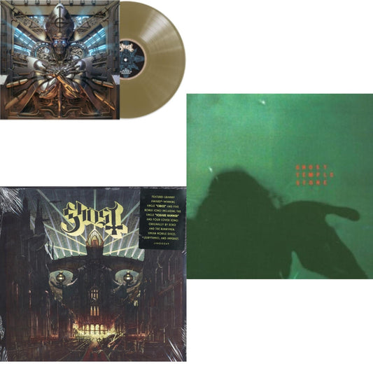 Ghost - Temple Stone (Clear Green LP Vinyl) & Meliora (Deluxe Edition) & Phantomime (Gold LP Vinyl)
