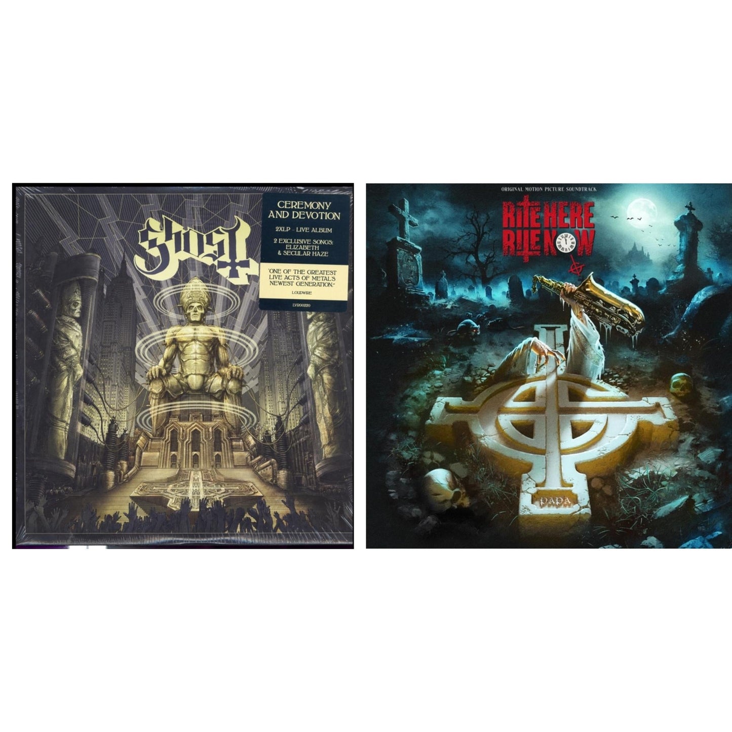 Ghost - Ceremony & Devotion (2LP) & Rite Here Rite Now (Ost) (2LP)