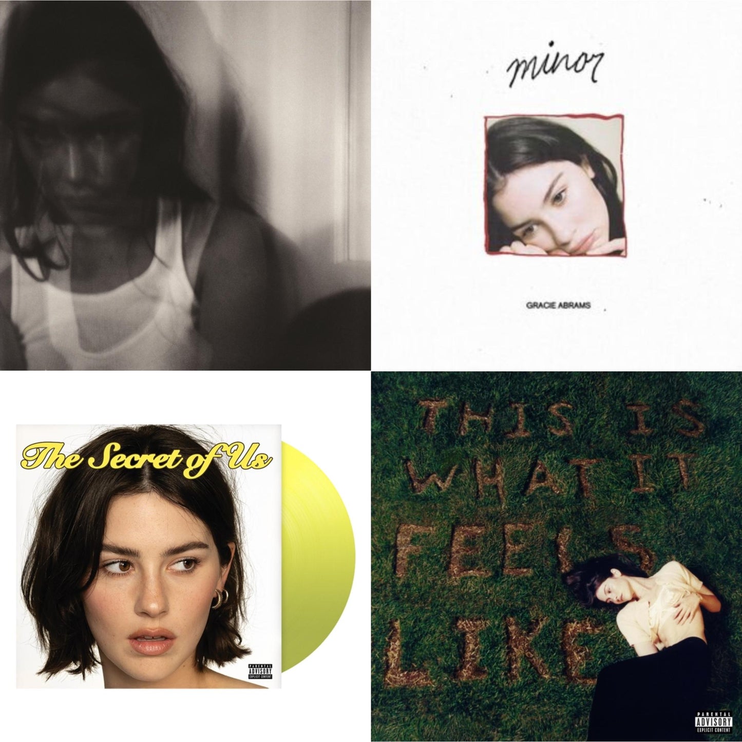 Gracie Abrams - Good Riddance (Deluxe/2LP) & Minor - Ep & Secret Of Us (X) (Yellow LP Vinyl) & This Is What It Feels Like (X)