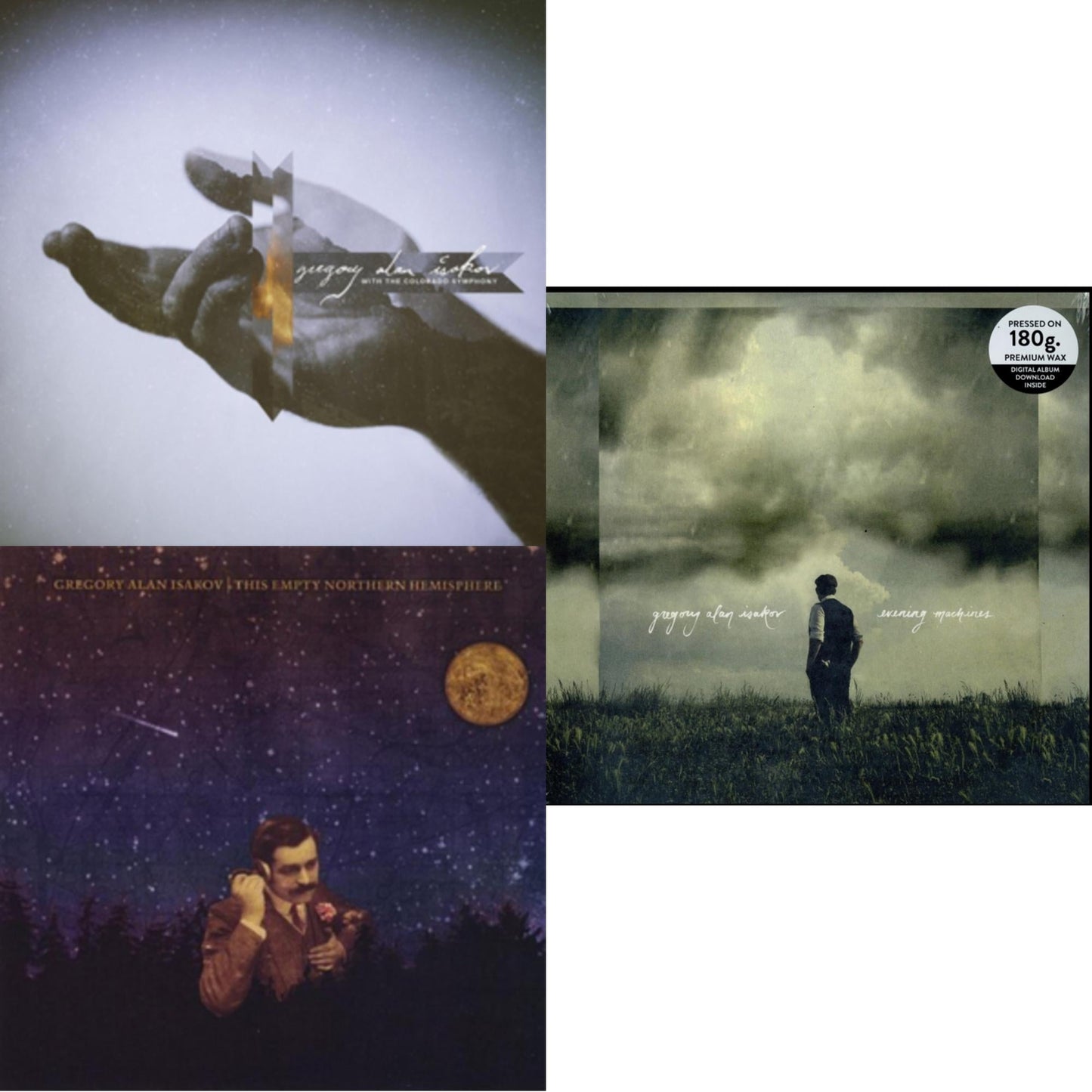 Gregory Alan Isakov - With The Colorado Symphony & This Empty Northern Hemisphere & Evening Machines - LP Vinyl Bundle