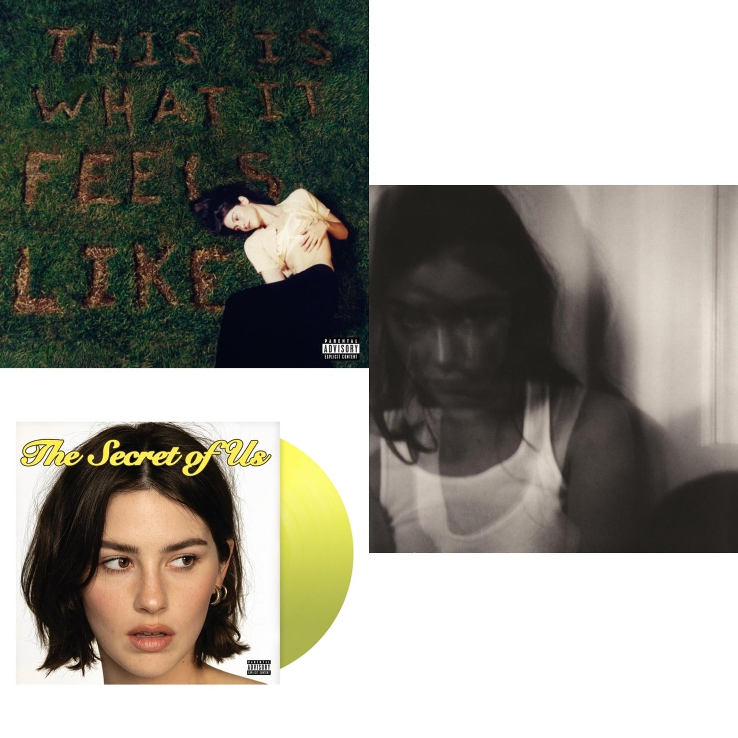 Gracie Abrams - This Is What It Feels Like (X) & Good Riddance (Deluxe/2LP) & Secret Of Us (X) (Yellow LP Vinyl)