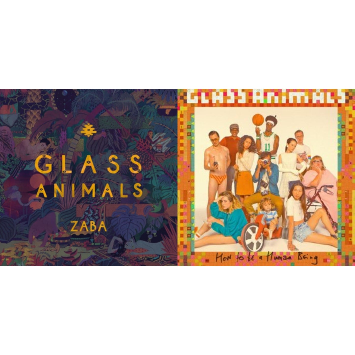 Glass Animals - Zaba & How To Be A Human Being - LP Vinyl Bundle