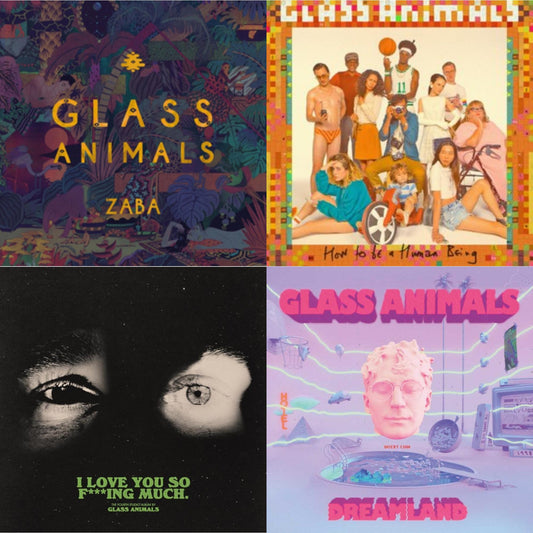 Glass Animals - I Love You So F***Ing Much (X) & Dreamland & Zaba & How To Be A Human Being - LP Vinyl Bundle