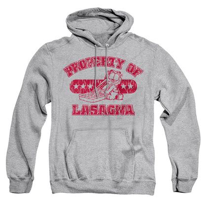 Garfield Property Of Lasagna Mens Hoodie Athletic Heather