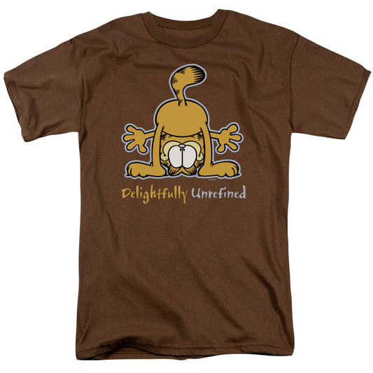 Garfield Delightfully Unrefined Mens T Shirt Coffee