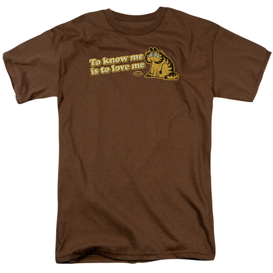 Garfield To Know Me Is To Love Me Mens T Shirt Coffee