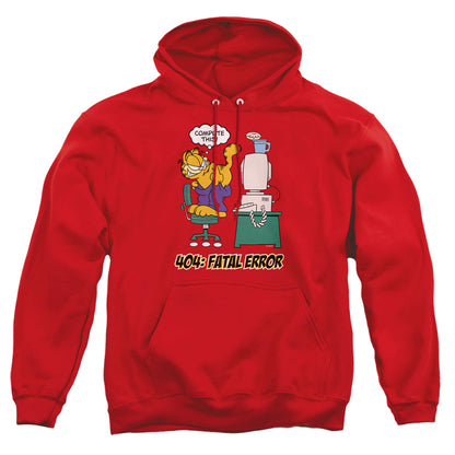 Garfield Compute This Mens Hoodie Red
