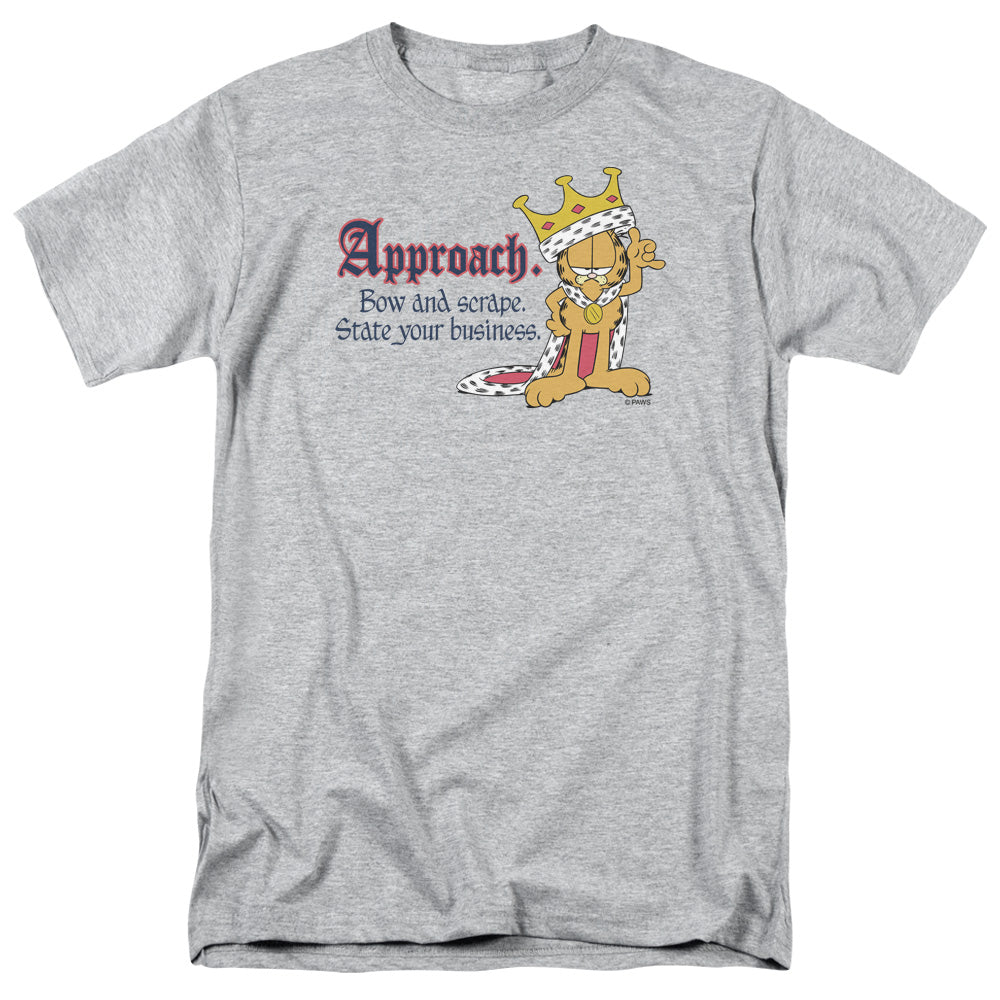 Garfield State Your Business Mens T Shirt Athletic Heather