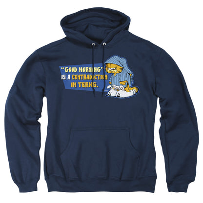 Garfield Contradicition In Terms Mens Hoodie Navy