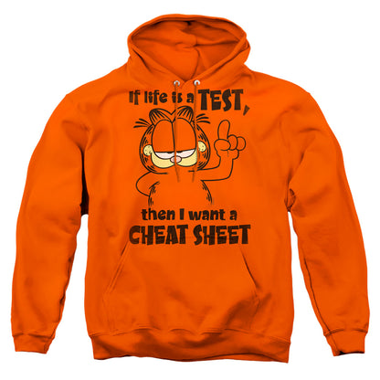 Garfield Cheat Sheet Mens Hoodie Orange