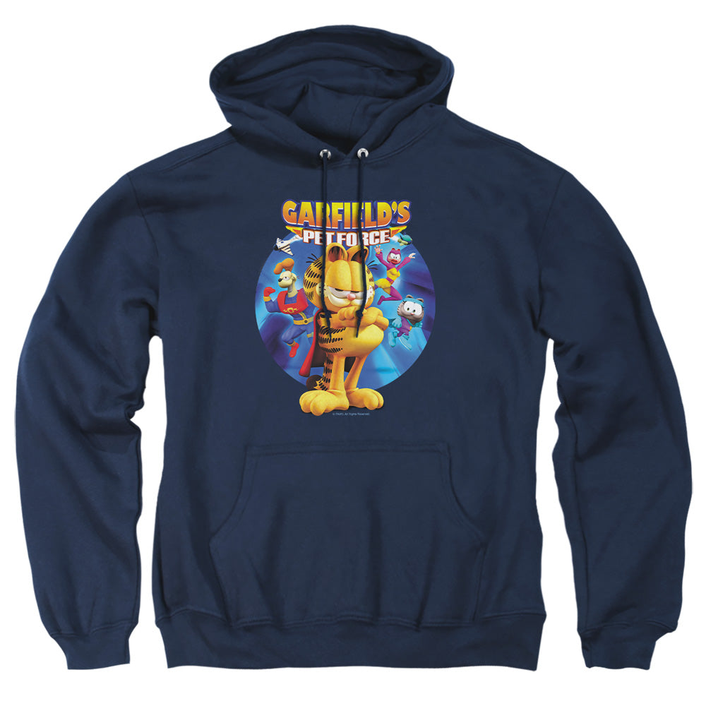 Garfield Dvd Art Mens Hoodie Navy