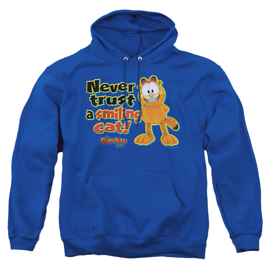 Garfield Smiling Mens Hoodie Royal Officially Licensed