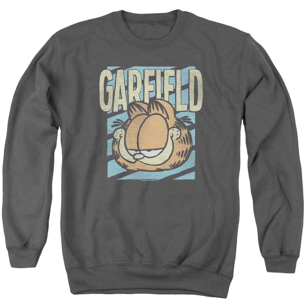 Garfield Rad Garfield Mens Crewneck Sweatshirt Charcoal