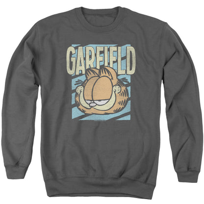 Garfield Rad Garfield Mens Crewneck Sweatshirt Charcoal