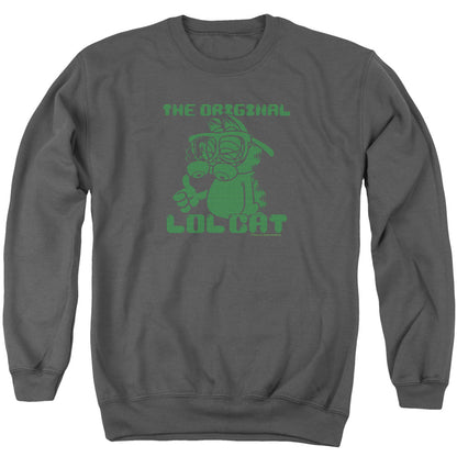 Garfield Og Lol Mens Crewneck Sweatshirt Charcoal