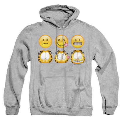 Garfield Emojis Mens Hoodie Athletic Heather