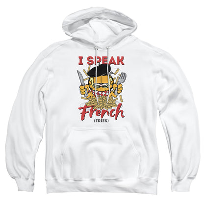 Garfield Speaking Love Mens Hoodie White