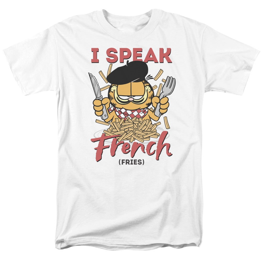 Garfield Speaking Love Mens T Shirt White