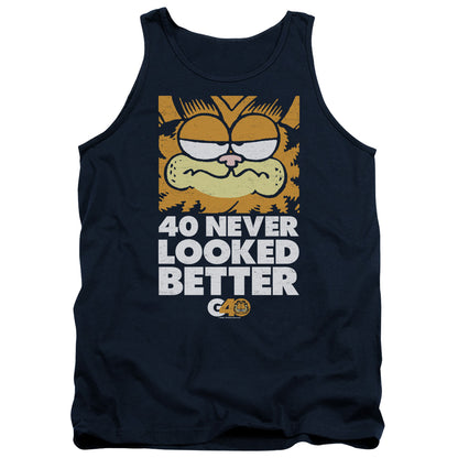 Garfield 40 Looks Mens Tank Top Shirt Navy