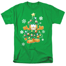 Load image into Gallery viewer, Garfield Tree Mens T Shirt Kelly Green