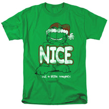 Load image into Gallery viewer, Garfield A Little Naughty Mens T Shirt Kelly Green