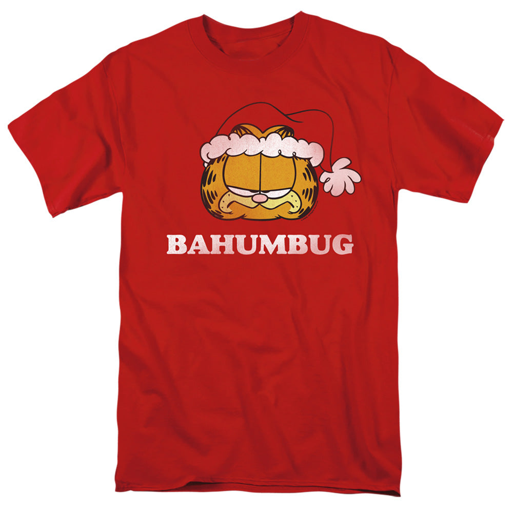 Garfield Bahumbug Mens T Shirt Red
