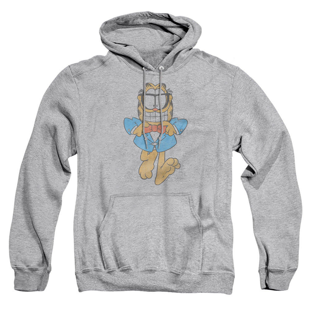 Garfield Dapper Cat Mens Hoodie Athletic Heather Officially Licensed