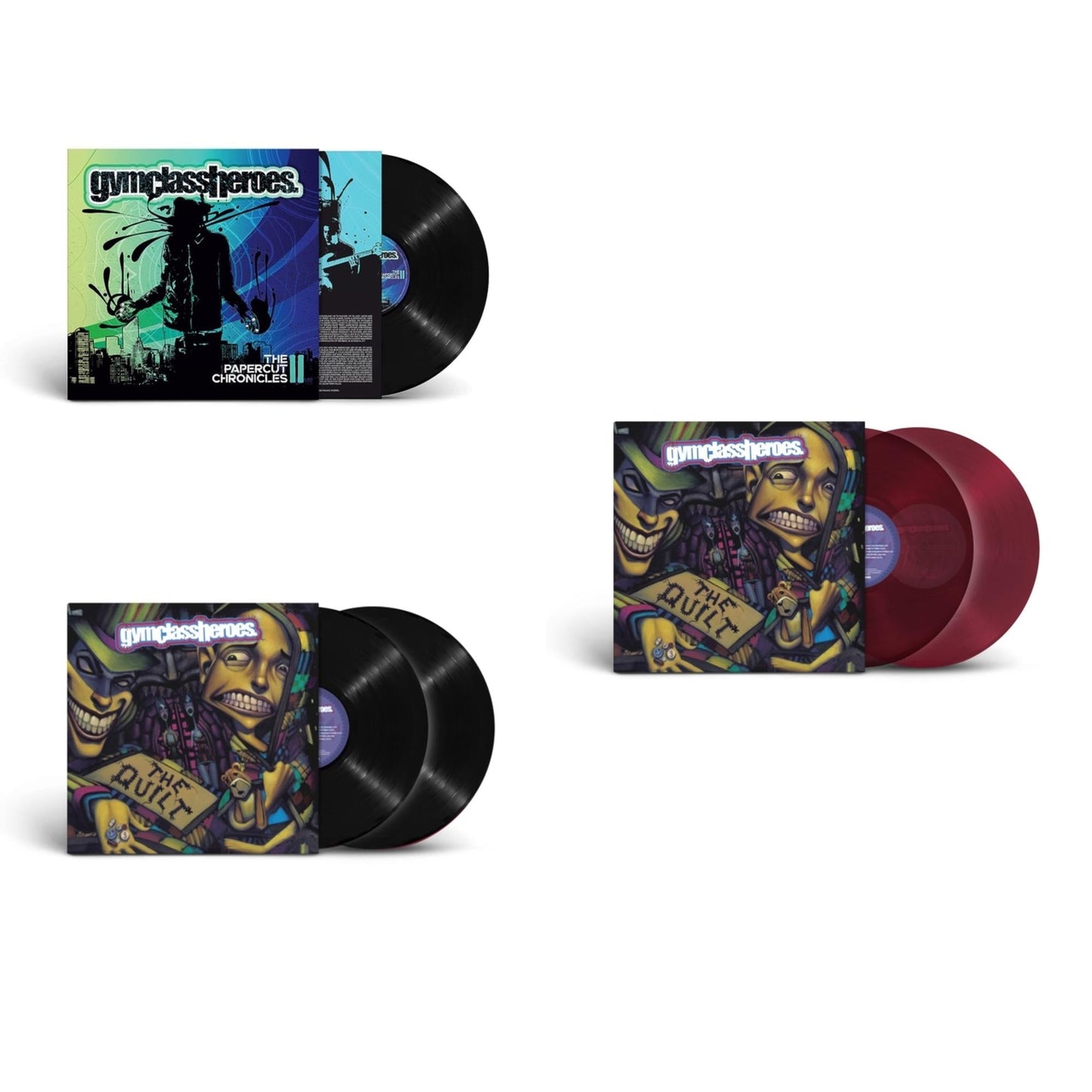 Gym Class Heroes - Quilt (2LP) & Quilt (2LP/Grape Vinyl) & Papercut Chronicles Ii