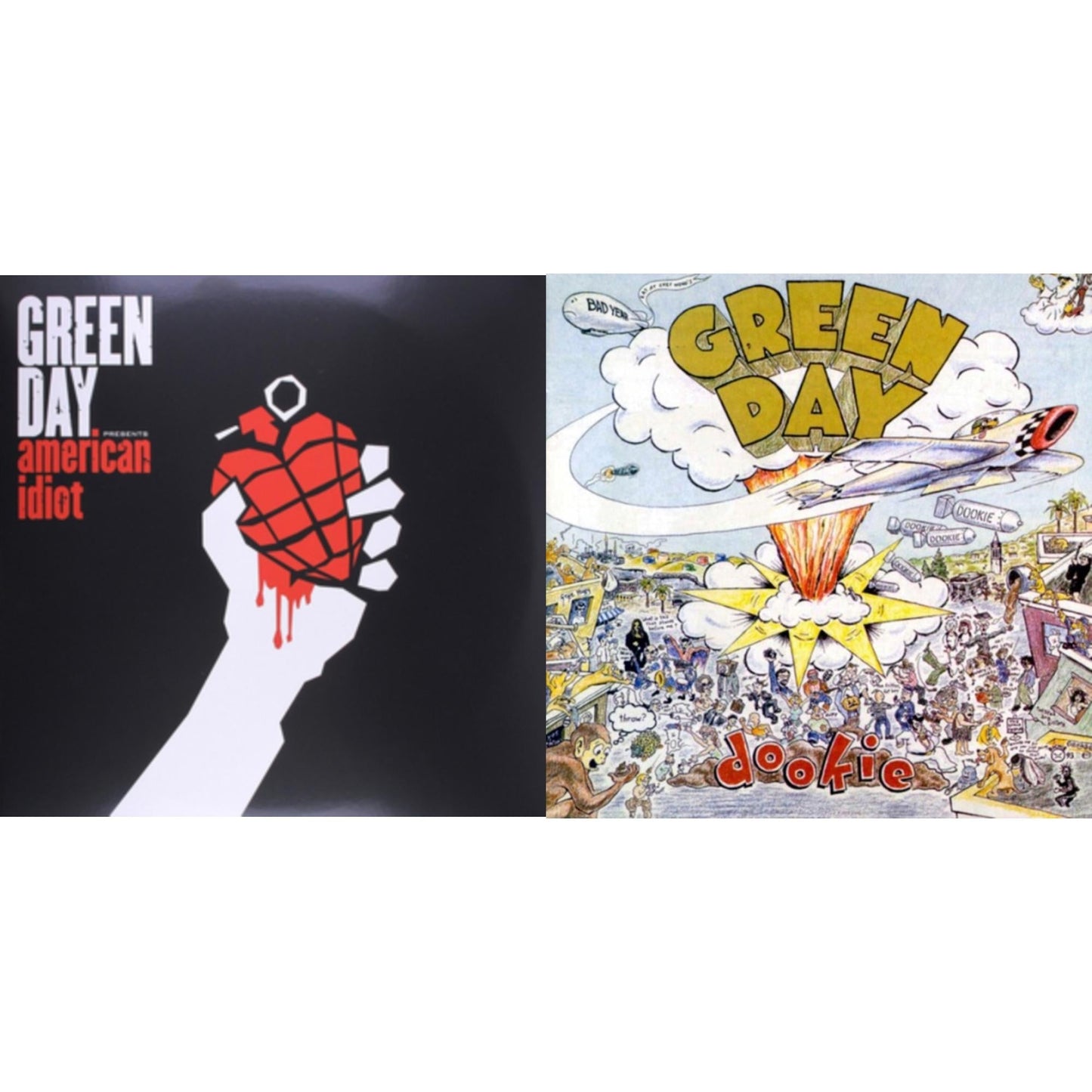 Green Day - American Idiot & Dookie (Picture Disc) - LP Vinyl Bundle