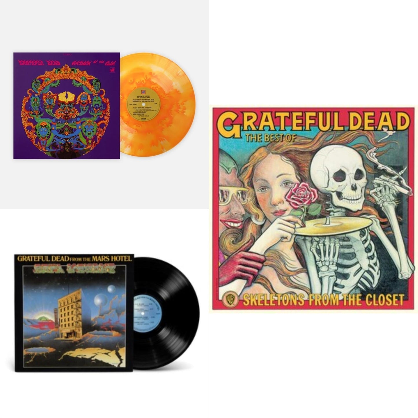 Grateful Dead - Anthem Of The Sun (Noonday Sun LP Vinyl) & From The Mars Hotel (50Th Anniversary/Remaster) & Skeletons From The Closet: The Best Of Grateful Dead