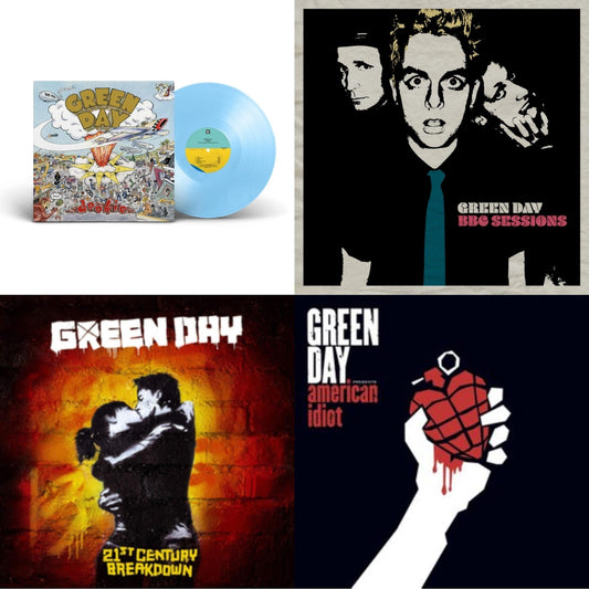Green Day - Dookie (X) (Baby Blue LP Vinyl) & Bbc Sessions (X) (2LP) & 21St Century Breakdown & American Idiot (W/Poster)